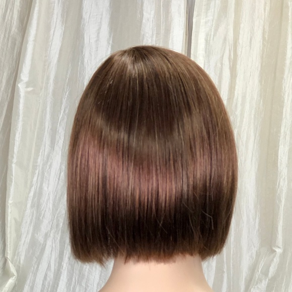 NWT Rene of Paris Kai Rusty Red Straight Bob Lace Front Short Wig - Picture 6 of 8